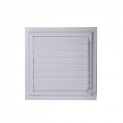 Alüminyum Banyo ve WC Havalandırma Menfezi - Yüzeysel Montaj ( Beyaz ) En:40 x Boy:40 cm