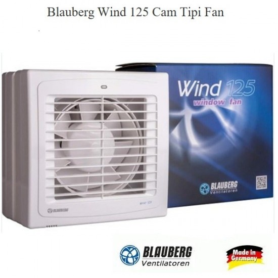 BLAUBERG Wind 125 Cam Tipi Aspiratör (185m3/h ses 35dba/3mt )