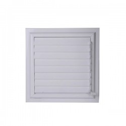 Alüminyum Banyo ve WC Havalandırma Menfezi - Yüzeysel Montaj ( Beyaz ) En:25 x Boy:25 cm