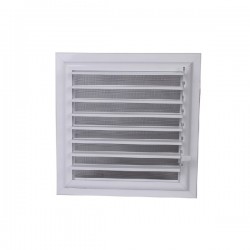 Alüminyum Banyo ve WC Havalandırma Menfezi - Yüzeysel Montaj ( Beyaz ) En:35 x Boy:35 cm