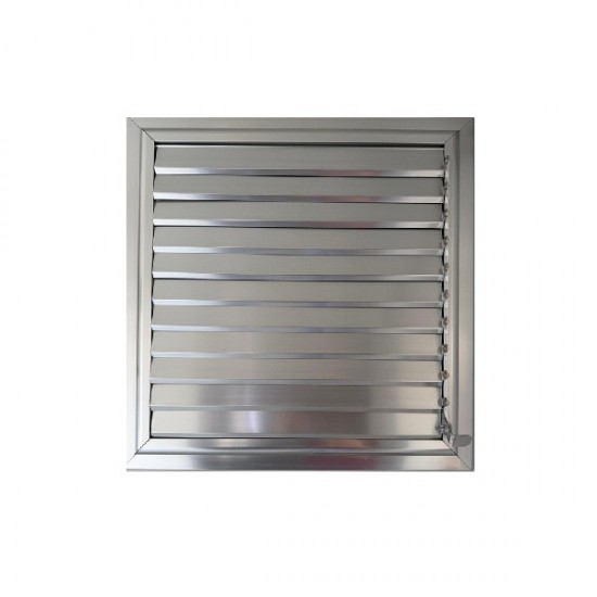 Alüminyum Banyo ve WC Havalandırma Menfezi - Yüzeysel Montaj ( Eloksal Gri ) En:35 x Boy:35 cm