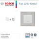Bosch F1700 WS 100 Lik Aspiratörlü Fanlı Menfez (95m³/H) - Düz Panel -Yüzeysel Montaj - Mat Beyaz