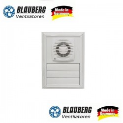 BLAUBERG Bravo 100 Fanlı Aluminyum Menfez (101m³/H) - Kanatlı - Yüzeysel Montaj - Beyaz