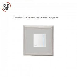 Soler-Palau Silent 100 CZ Desing Fanlı Alüminyum Menfez (85 m³/h)  - Düz Panel - Yüzeysel Montaj - Beyaz