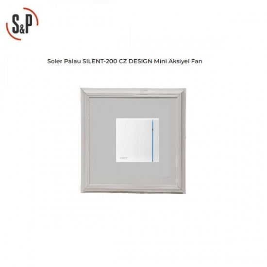 Soler-Palau Silent 100 CZ Desing Fanlı Alüminyum Menfez (85 m³/h) - Düz Panel - Yüzeysel Montaj - Beyaz Soler-Palau Silent 100 CZ Desing Fanlı Alüminyum Menfez (85 m³/h) - Düz Panel - Yüzeysel Montaj - Beyaz