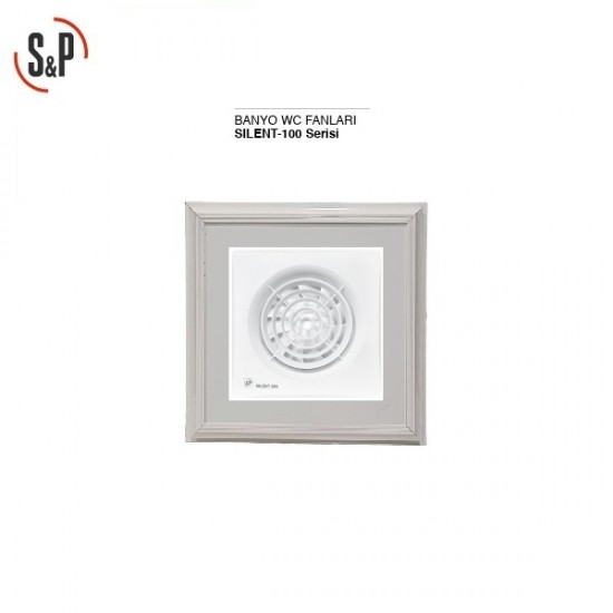 Soler-Palau Silent 100 CZ Fanlı Alüminyum Menfez (95 m³/h) - Düz Panel - Yüzeysel Montaj - Beyaz Soler-Palau Silent 100 CZ Fanlı Alüminyum Menfez (95 m³/h) - Düz Panel - Yüzeysel Montaj - Beyaz