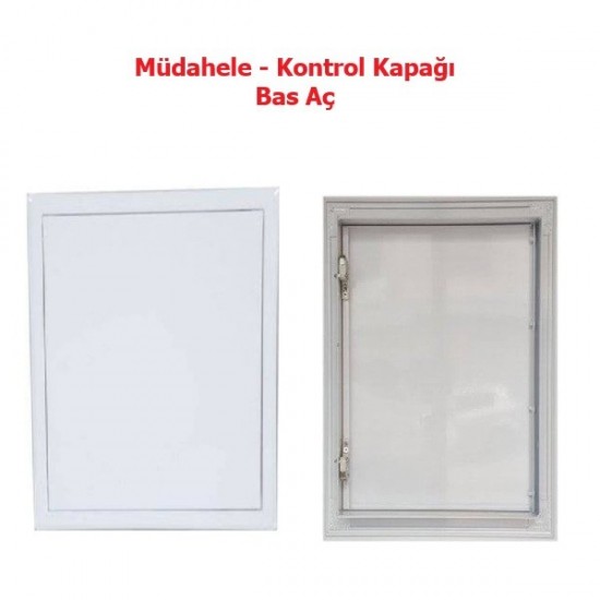 Müdahale - Kontrol Kapağı - Bas Aç Kapak (50x50 ) - Beyaz