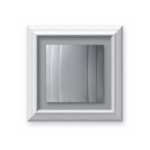 BLAUBERG Quatro Hi-Tec 125 Fanlı Menfez (167m³/H) - Düz Panel - Yüzeysel Montaj - Gümüş