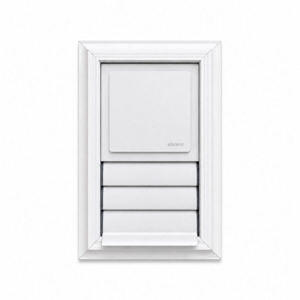 ELİCENT Elegance 150 Fanlı Menfez (315 m³/H) – Kanatlı – (43,9 db (A) 3 mt) – Beyaz