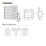 RAKSAN Kod 045 Smart Geri Akış Panjuru (162 x 162 x 22) Ø100