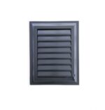 Plastik Banyo ve WC Havalandırma Menfezi- Panjur 50 x 50 cm ( Antrasit Gri )