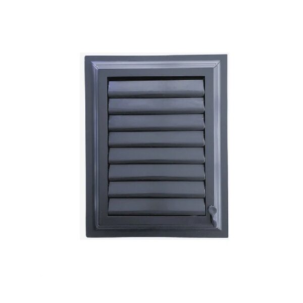 Plastik Banyo ve WC Havalandırma Menfezi- Panjur 50 x 50 cm ( Antrasit Gri )