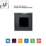 Soler-Palau Silent 100 CZ Design Fanlı Alüminyum Menfez (85m³/h) - Düz Panel - Yüzeysel Montaj - Siyah
